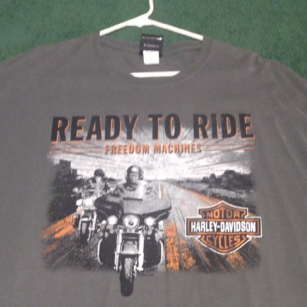 Harley-Davidson Charcoal 'Ready to Ride' Tee
